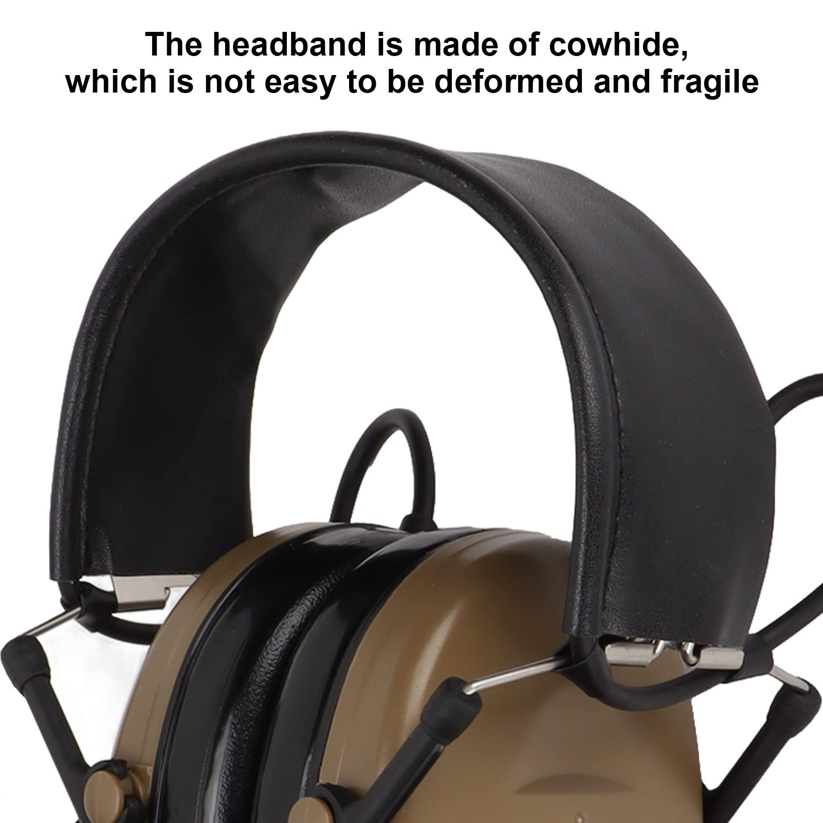 Auriculares Militares Tapón de 7,1 Mm Orejeras de Protección Auditiva con U94 PPT para Motorola GP88 GP-300 GP3688 DEP450 EP450, Orejeras de Silicona Reducción de Ruido Electrónico Activo(marrón)