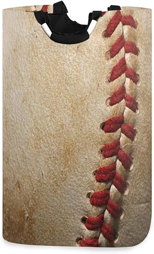 ALAZA Cesta de almacenamiento grande con asas para pelotas de béisbol, estilo vintage, para ropa sucia, con asas, para cestas de regalo, dormitorio,