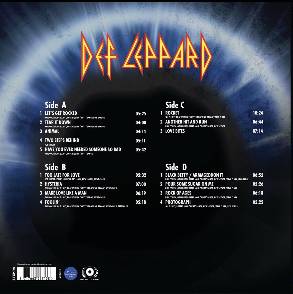 Don Valley Stadium 1993 - Def Leppard 2 Set