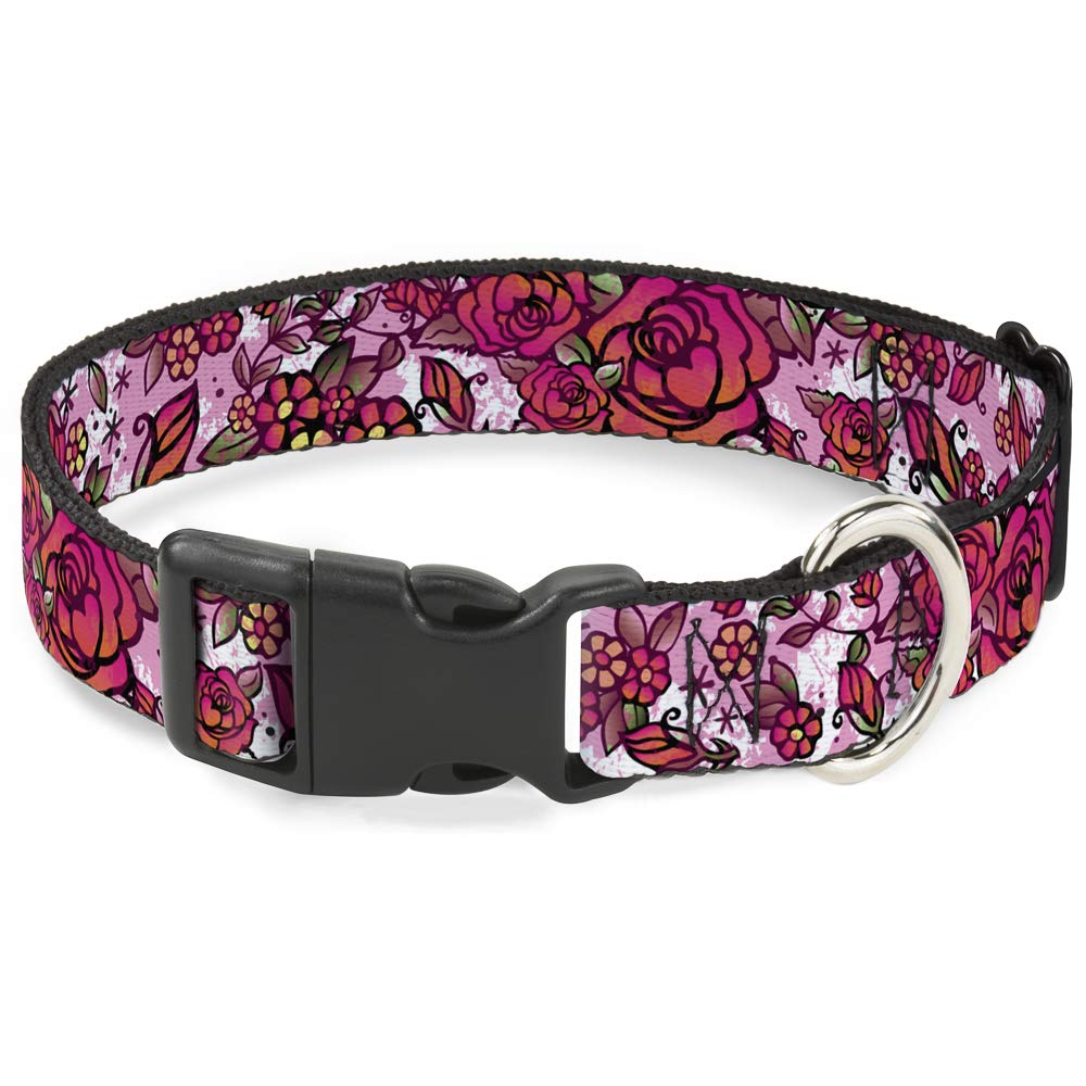 Collar de flores Buckle Down pc-w30218-s para paseos comodos de perros pequenos