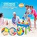 BFUNTOYS Water Table for Toddlers, Kids Play Sand & Water Table 2 in 1 Summer Beach Toys for Outside & Outdoor Activity, Birthday for Boys Girls Children (2021 Deluxe Version 57 Pcs)
