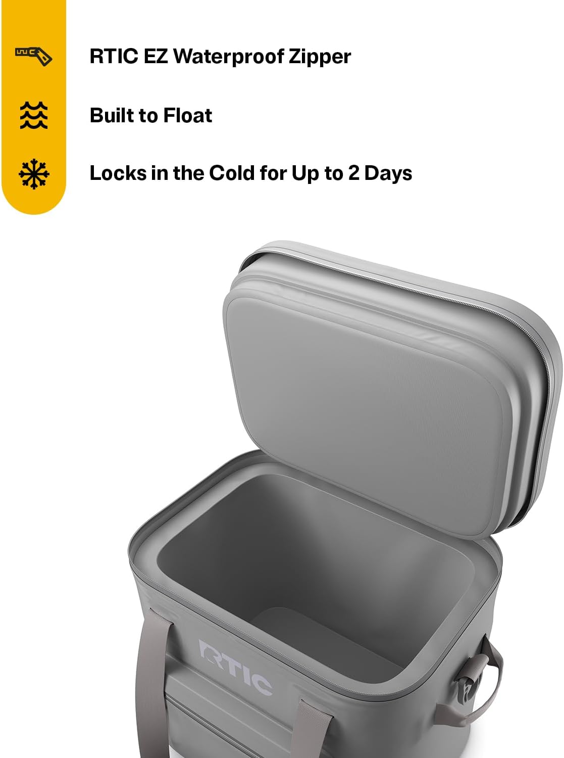 RTIC 30 Can Ultra-Tough Soft Cooler Pro, Insulated, Waterproof, Leak Proof, Portable Floating Bag for Beverage, Drink, Lunch, Outdoor, Beach, Car,Camping, Picnic, Fishing, Boat - Image 3