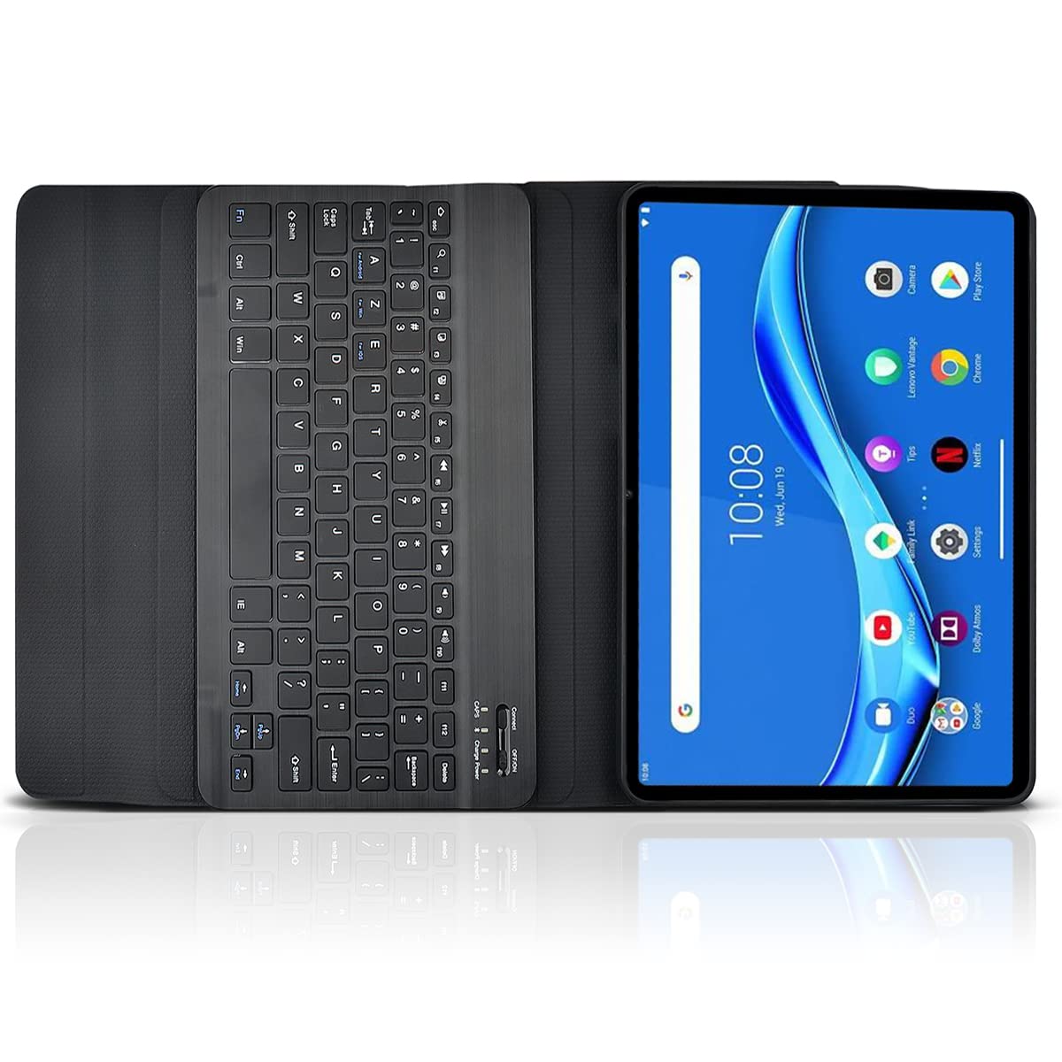 Pack Étui Slim + Clavier Bluetooth Pour Lenovo Tab P11 (TB-J606F) – Noir Karylax