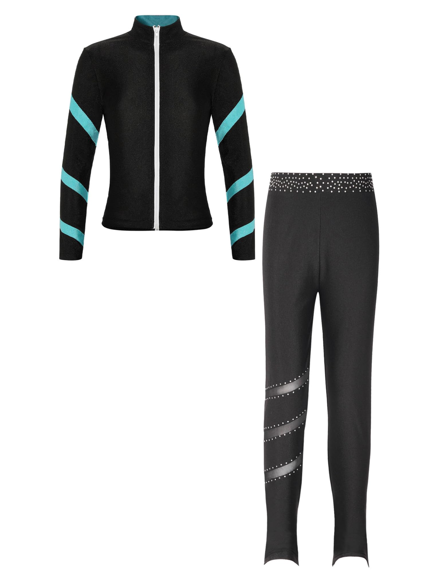 Ensemble jogging pour filles veste zippée et pantalon de sport