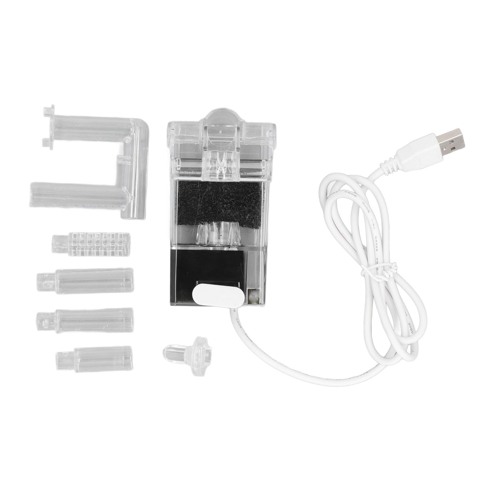Qcwwy Ultra Quiet Aquarium Hang On Filter, Slim Aquarium Filter Performance Hang On The Back Power Filter Adjustable Space Saving Fish Tank External Hanging Filter