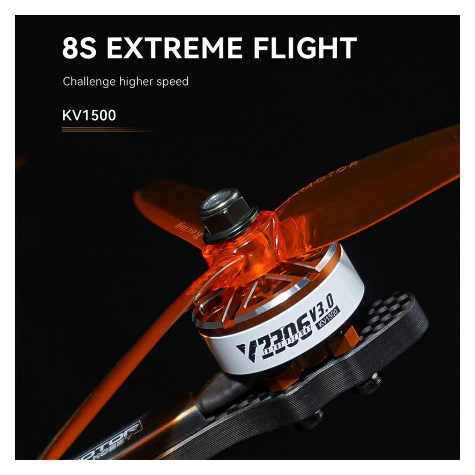 Motore Brushless 2306 2450KV per Drone FPV Freestyle Corsa, 32g Leggero CNC