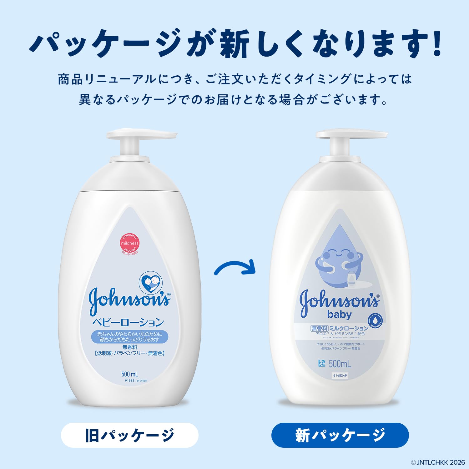 Amazon | ジョンソンベビーローション 無香料 500ml 2個パック