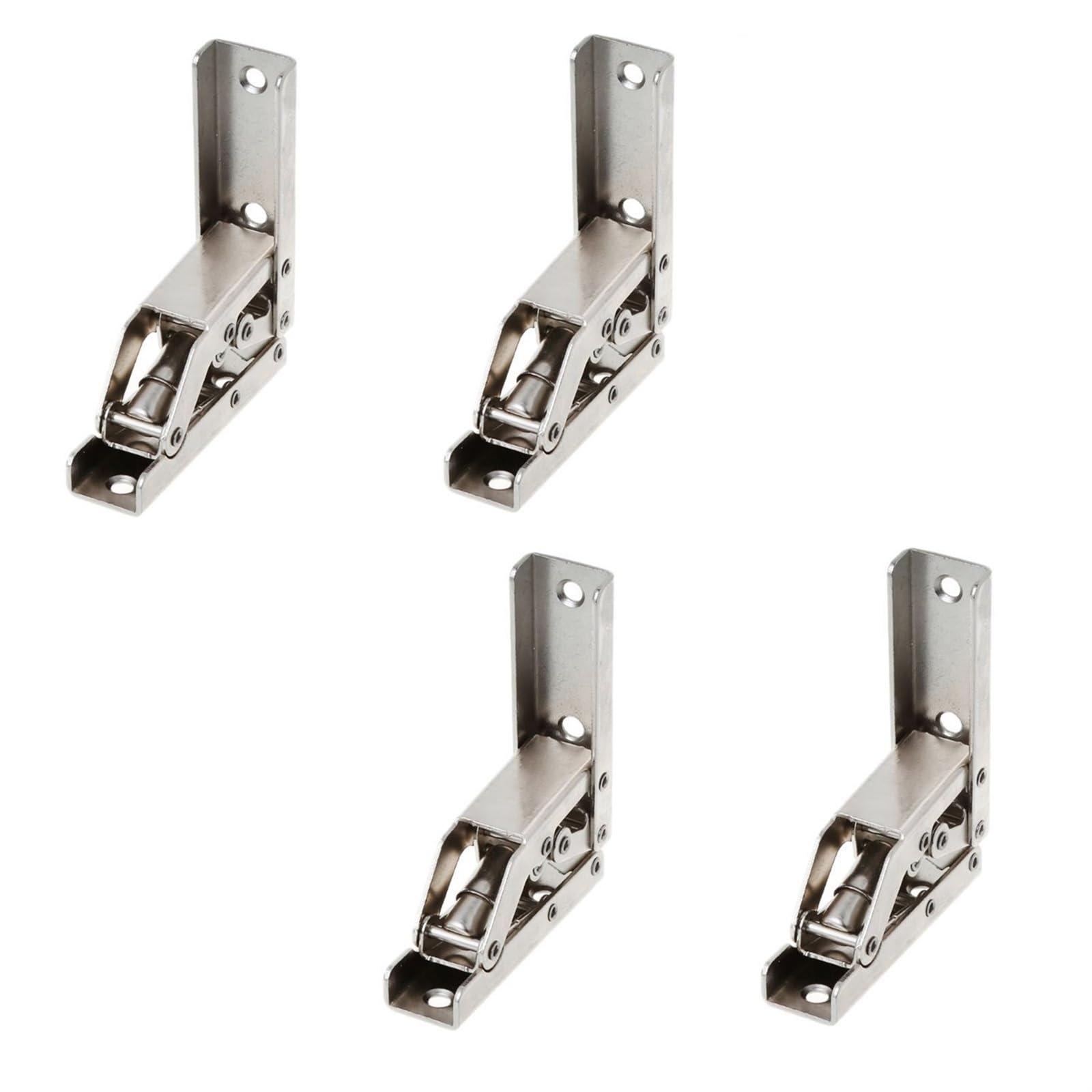 4 Pieces of 90-Degree Folding Door/Shelf Hinges, Concealed Bracket Table Frame, Furniture Parts