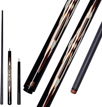 Amazon.co.jp: HEALING ビリヤード キュー カーボン 電木皮頭 黒電木先