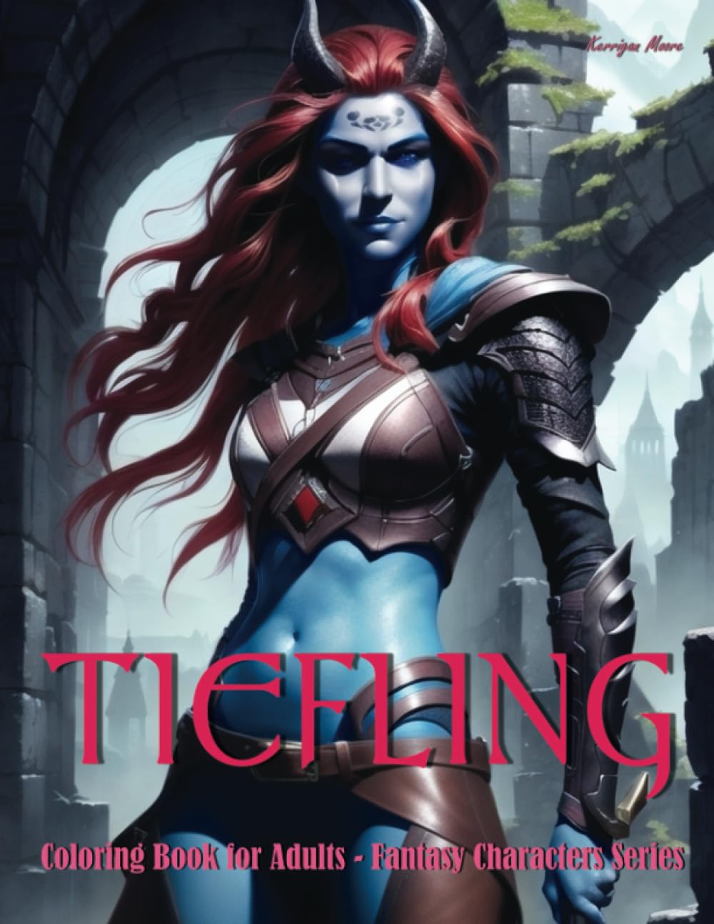 Tiefling: Coloring Book for Adults – Fantasy Characters Series