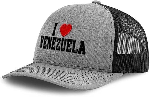 Miniatura 1 de Richardson Trucker Hat I Love Venezuela I Love Gorra de béisbol de poliéster