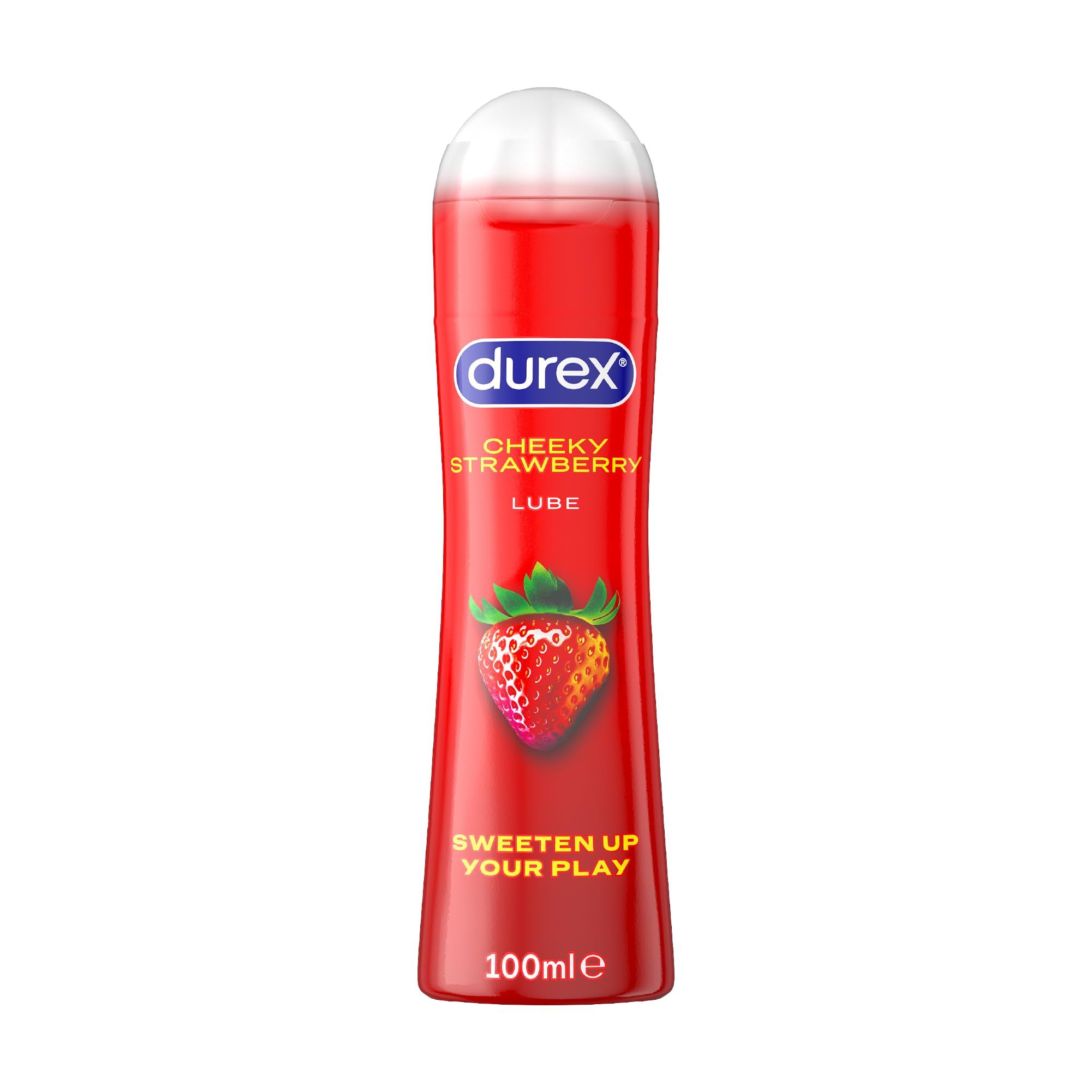 Durex Strawberry Water-Based Lube 100ml, Flavoured Lubricant