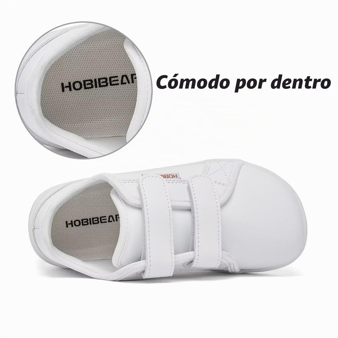 HOBIBEAR Kids Calzado Descalzo Ancho para niños niñas Outdoor Trail Running Minimalist Walking Ligeras Flexibles de Trail Shoes