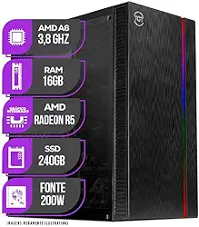 CPU PC Mancer, AMD A6 3.8GHZ, 16GB Memoria ram, SSD 240GB