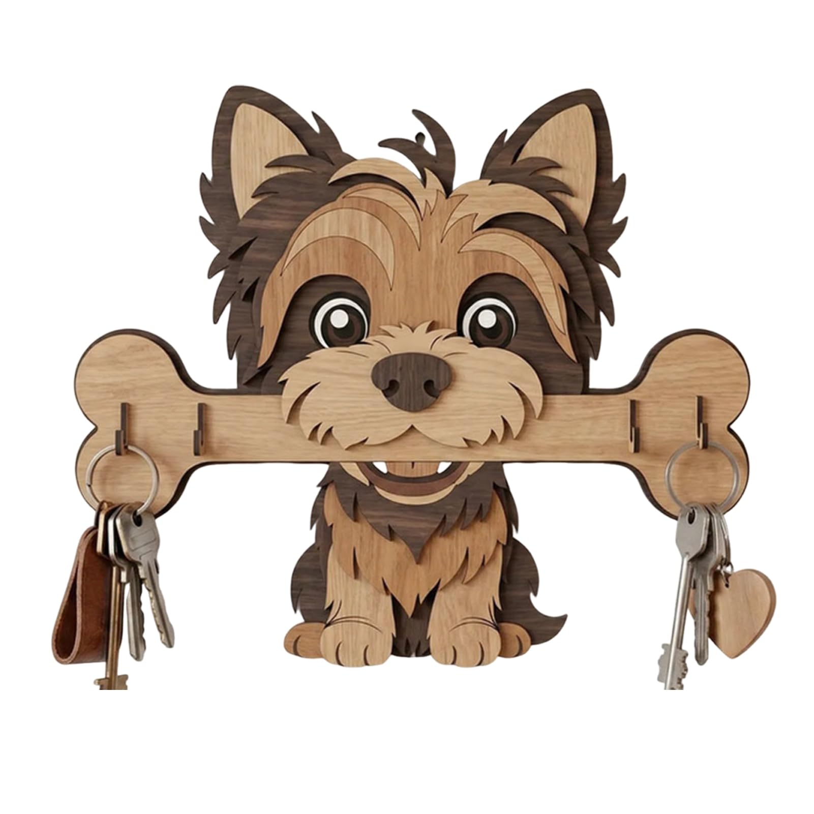 matumou Key Hanger, Wall Mounted No Punching Design, with Cartoon Dog Shape Storage Hook, Sturdy -Proof Space Saving Key Holder