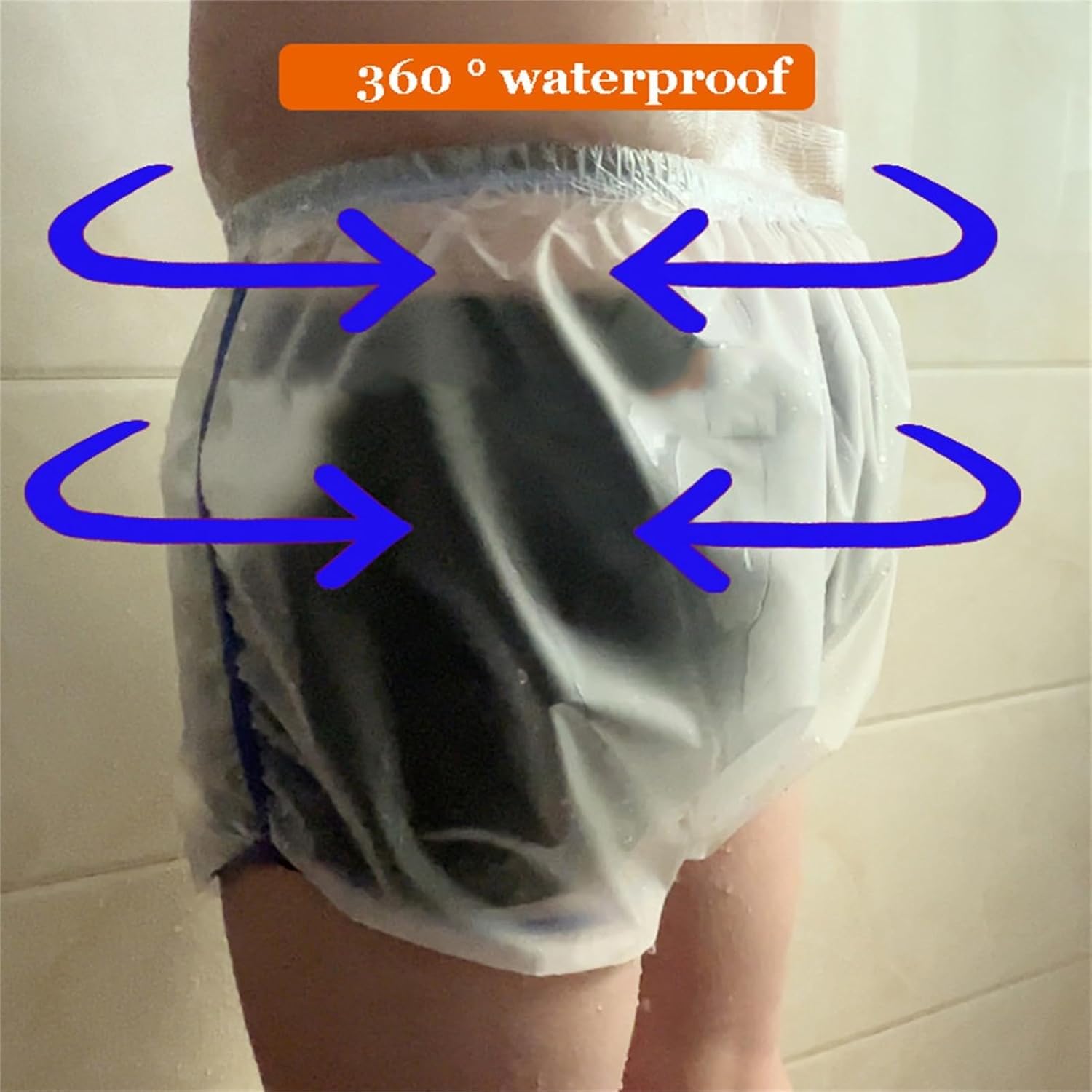 Protezione Contro L'Incontinenza Biancheria Intima Pannoloni Per Anziani Mutanda Plastica Slip Urinare Notte Uomo XL