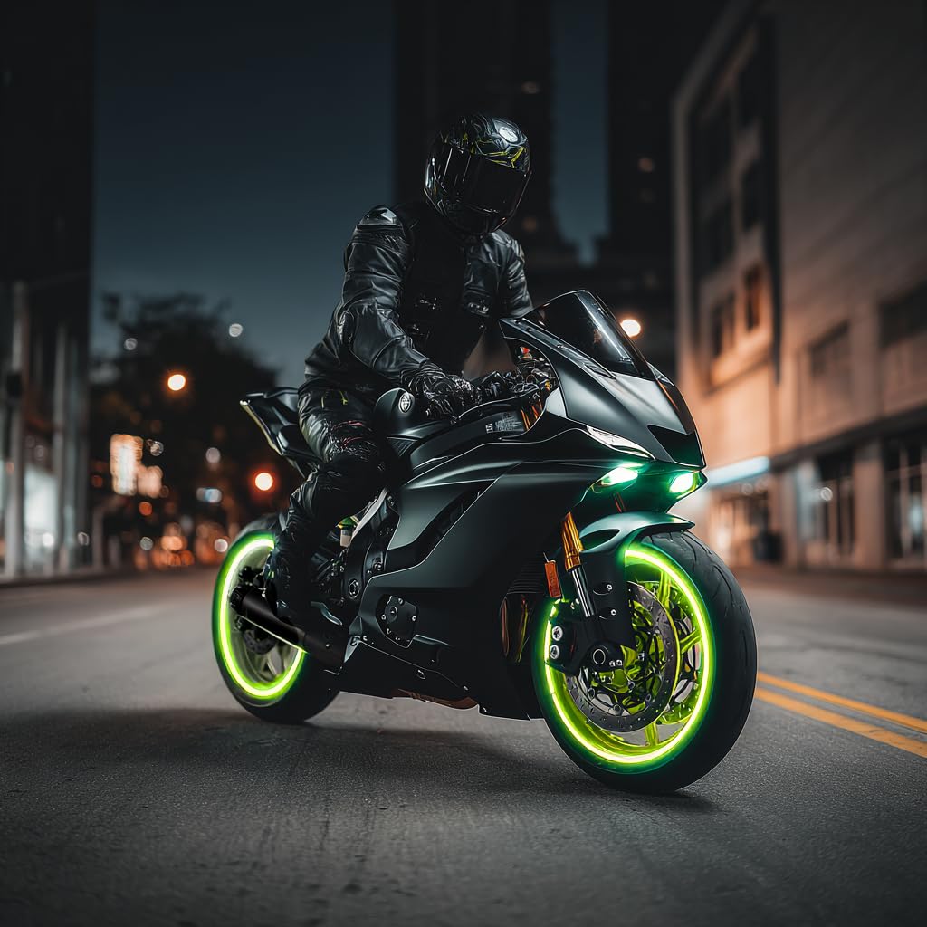 customTAYLOR33 New Special Edition Lime Green High Intensity Grade Reflective Copyrighted Safety Rim Tapes, 19" (Rim Size)