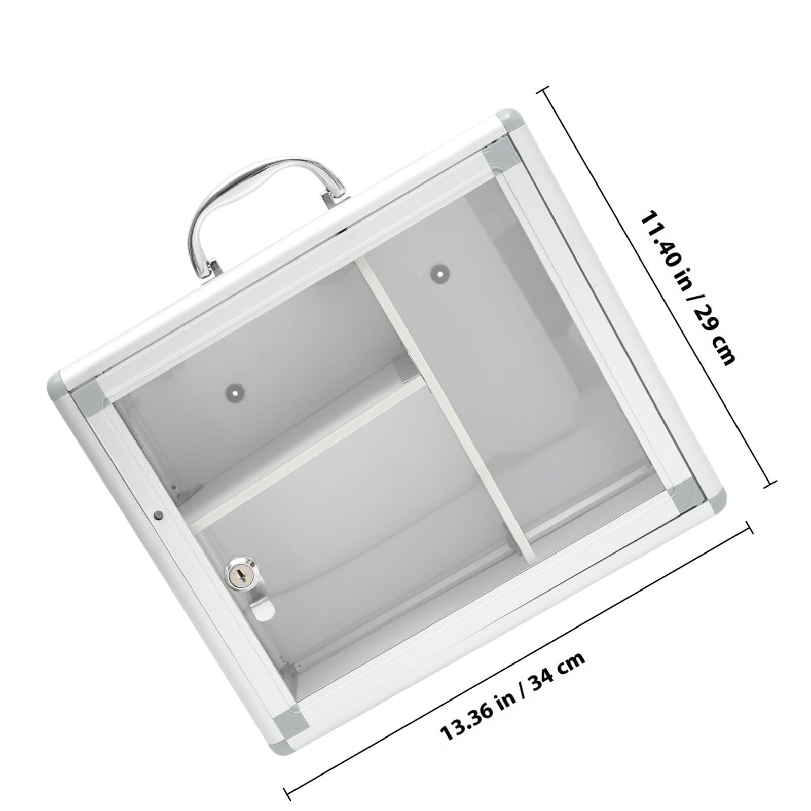 POPETPOP Caja de Almacenamiento de Medicamentos Cerradura para Pared, Multifuncional de Aleación de Aluminio, Adecuado para Uso Hogar y Camping
