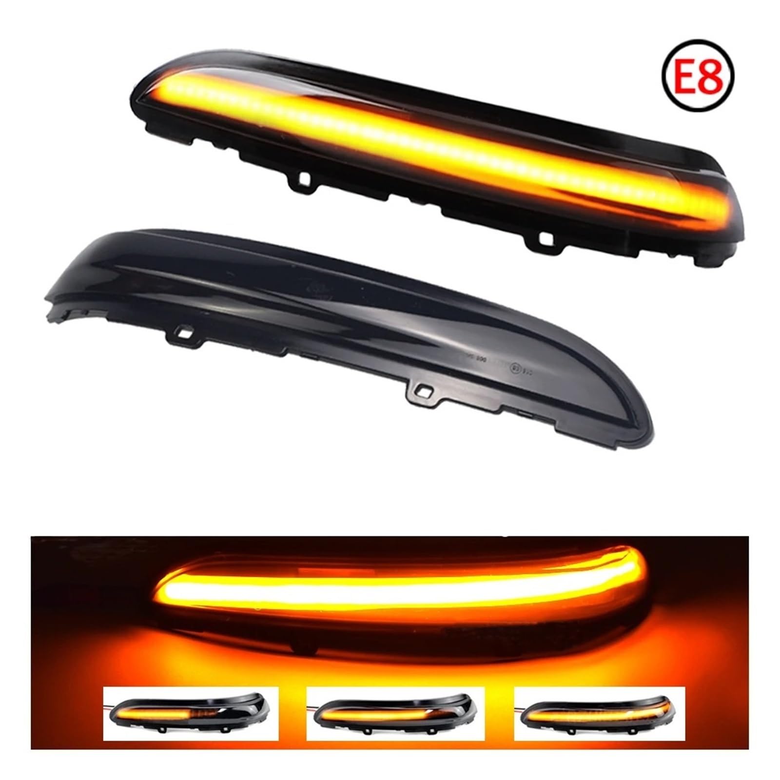 Coche Luces Intermitentes Laterales para Citroen para C3 MK3 para C4 2017 2018 2019 2020 2021 2 Luces LED Secuenciales Luz Señal Giro Dinámica Luz Intermitente Espejo Retrovisor