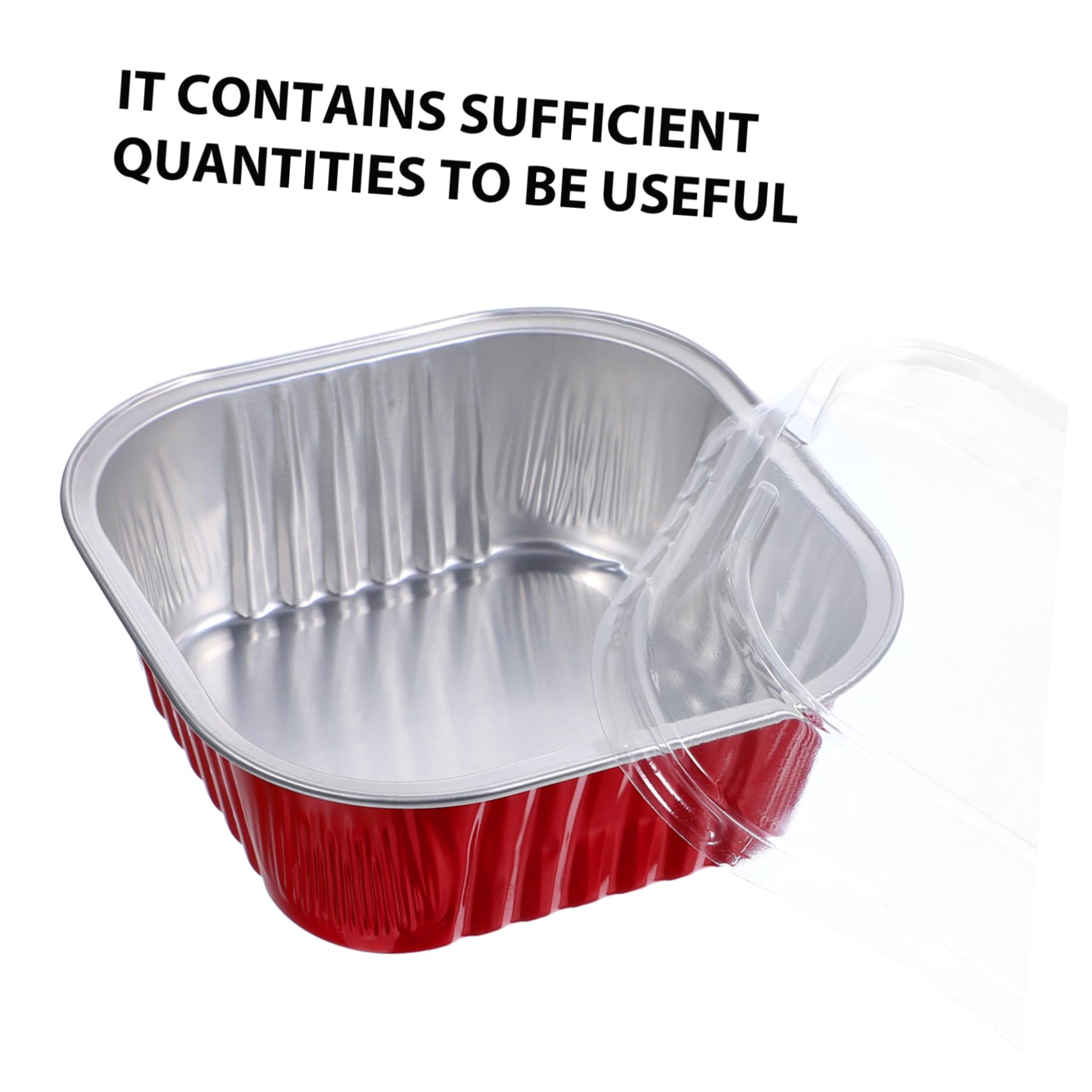 TOPBATHY 40 Juegos envases de aluminio para alimentos asadera de aluminio bandeja para hornear molde para pasteles recipiente para hornear pasteles suministros para hornear