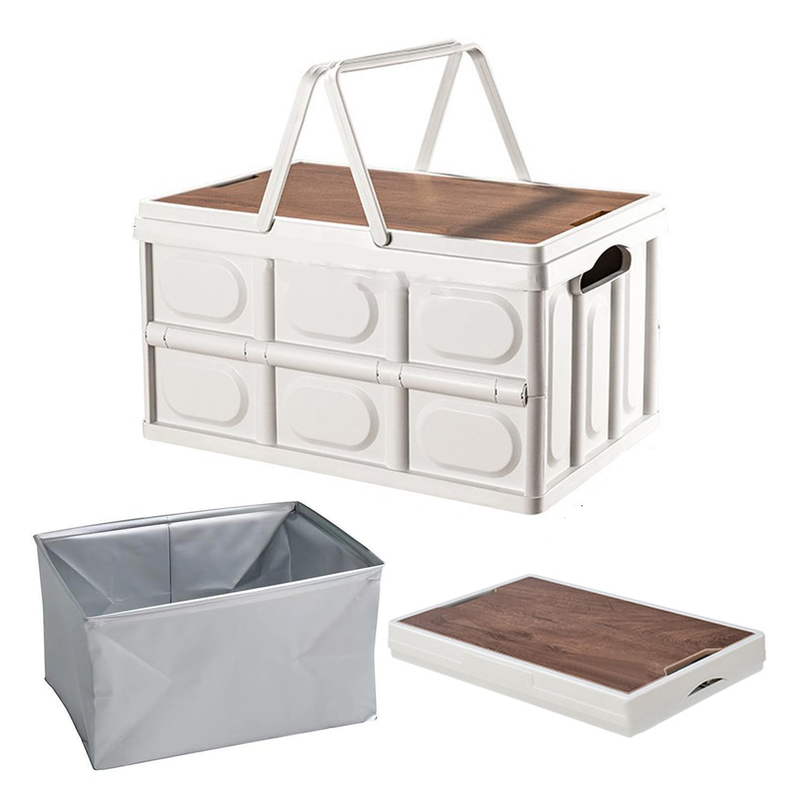 Amazon.co.jp: Yoseka キャンプ用収納 ボックス - 折りたたみ 60L 大