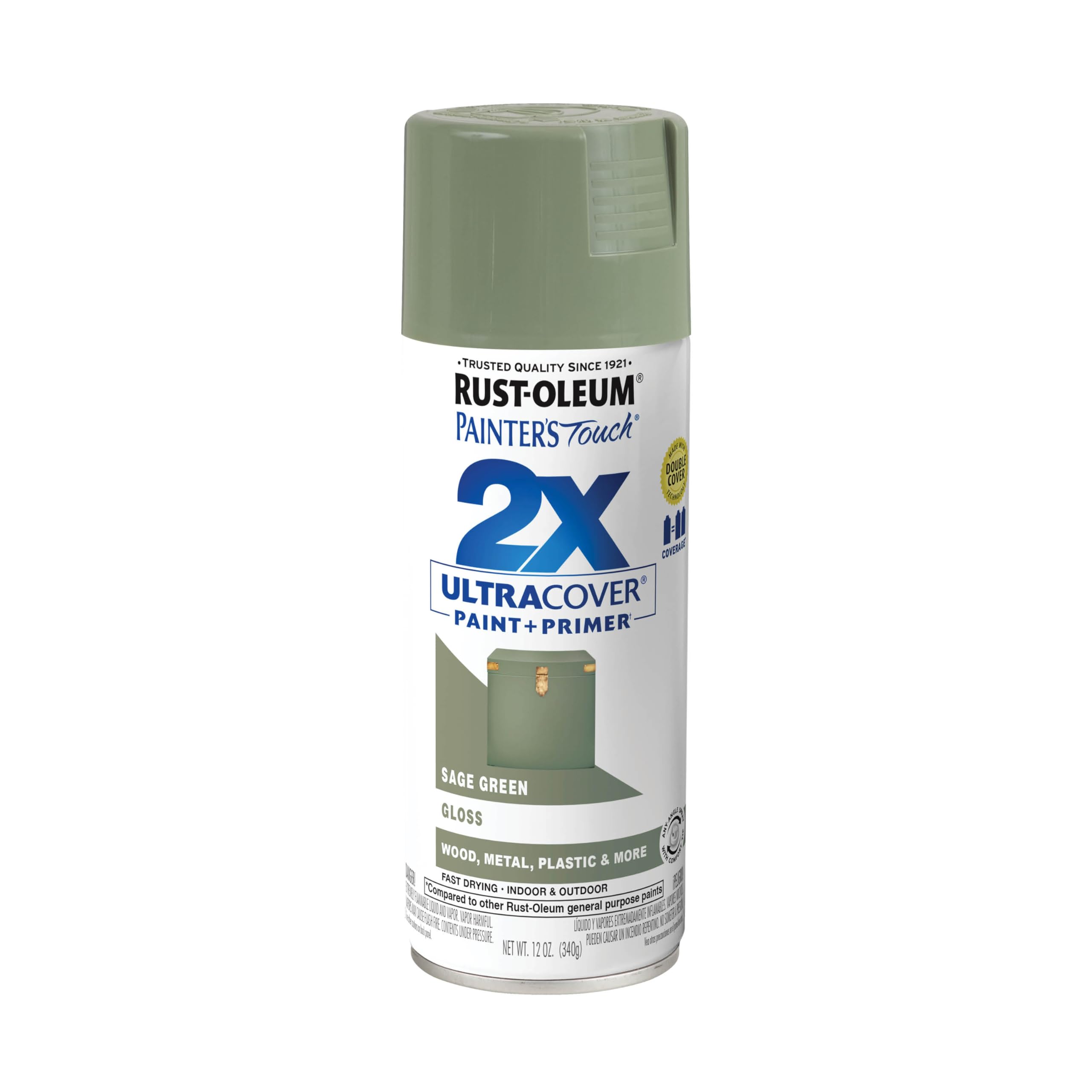 Painter’s Touch 249094 12 Ounce Gloss Ultra Cover Sage Green Spray