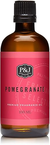 P&J Aceite de fragancia  Aceite de granada de 3.4 fl oz  Aromas de velas para hacer velas, aromas Freshie, suministros para hacer jabón, aromas de