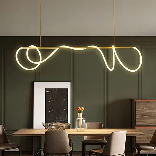 Miniatura 6 de Candelabro moderno de mediados de siglo, ajustable, de techo, con elegante pantalla de silicona, moderna lámpara colgante LED para dormitorio, sala