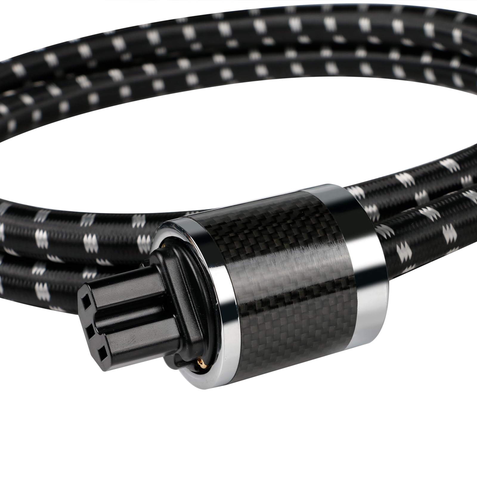 BOAACOUSTIC JIB kabel zasilający High End kabel zasilający high-end hifi Power Cord C15 kabel zasilający HiFi Audio kabel chłodzący z wtyczką Schuko i wtyczką do urządzeń zimnych, 1 m