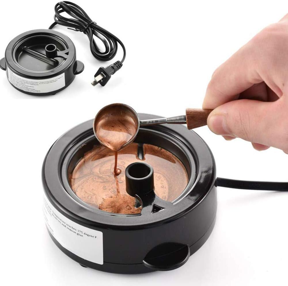 Sealing Wax Melting Furnace, Wax Seal Warmer Wax, Melting Furnace Tool for Melting Wax Seal Sticks, Sealing Wax Beads (Electric Wax Melting Furnace - Mini Glue pot)