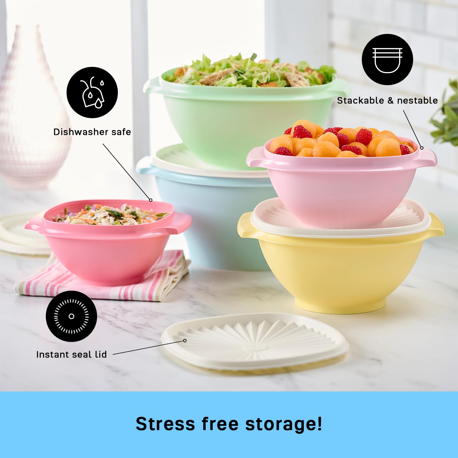 Tupperware Heritage Collection 10 Piece Food Storage Container Set