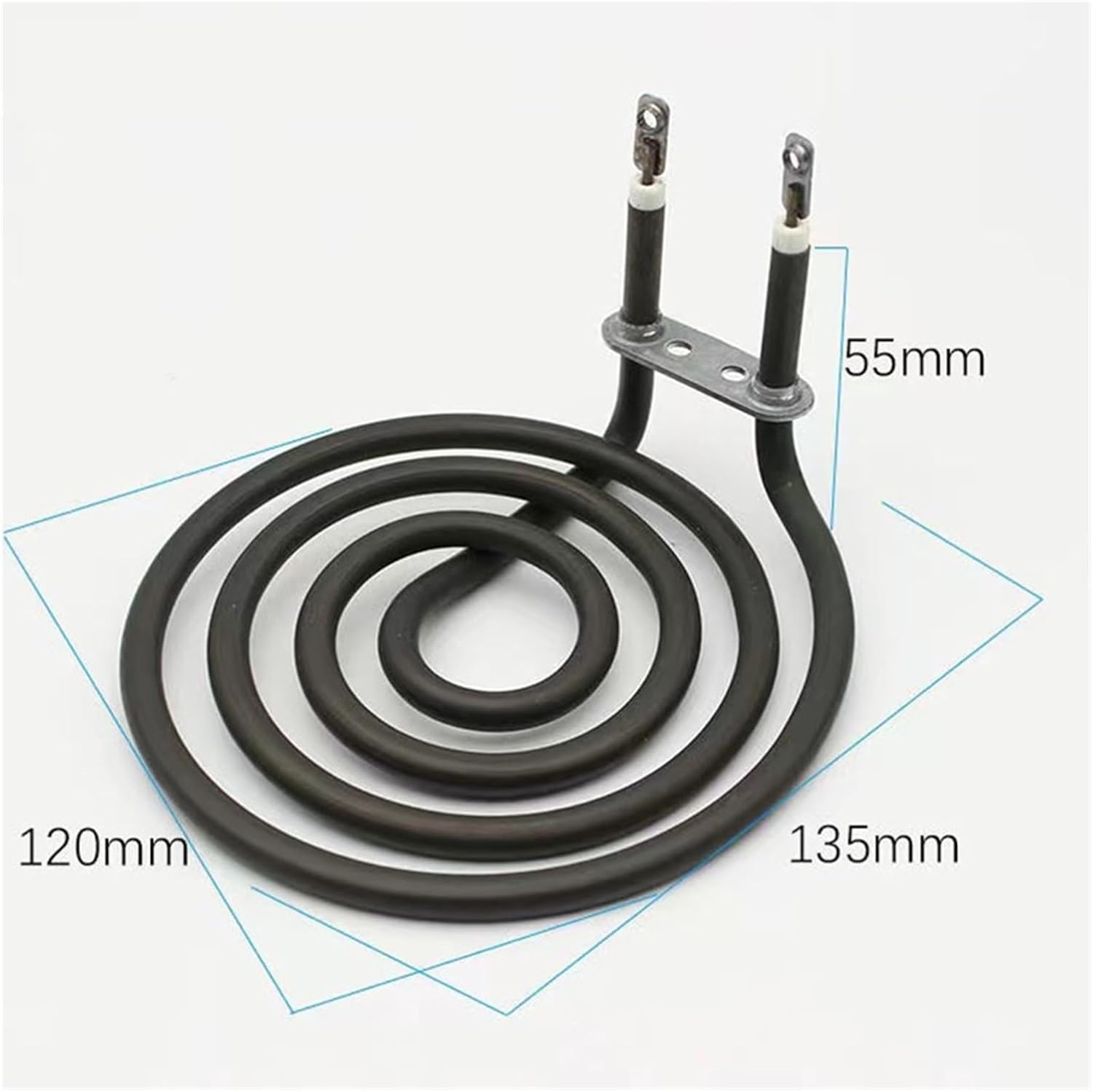 SUS304 220v Electric Tubular Heating Element Cook-top Stove Surface Burner Air Coil Heater Replacement 1kw 1.2kw 1.5kw(220v 1200w)