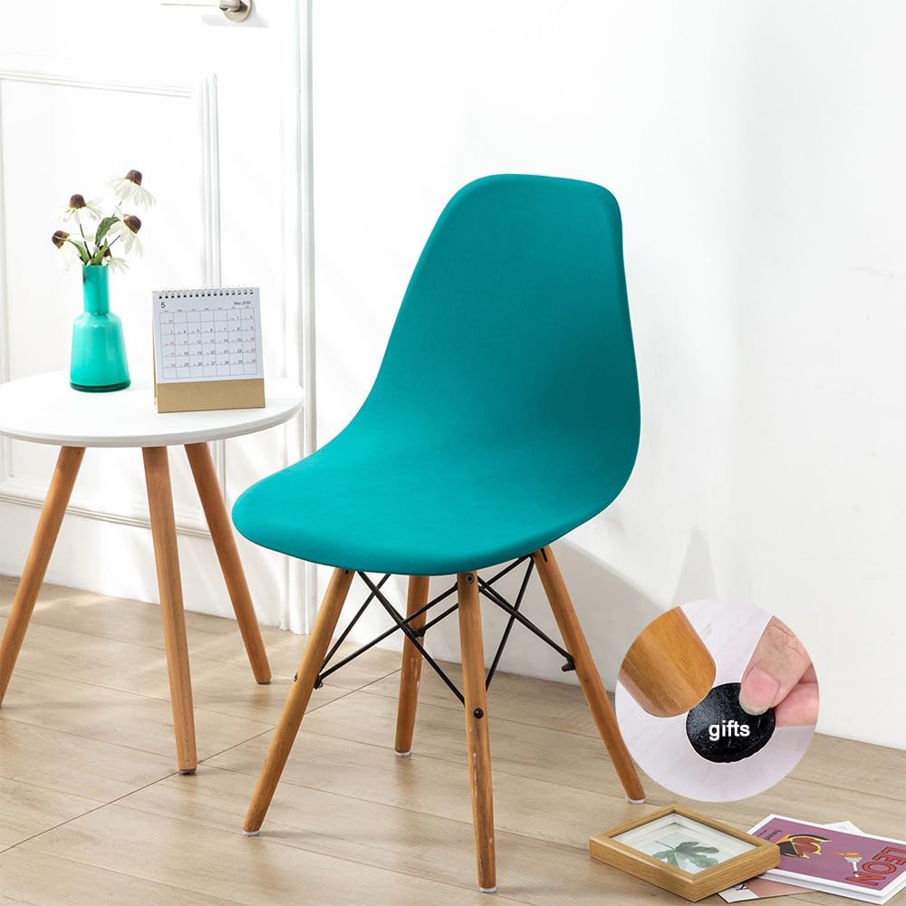 XGANGM Lot De 2/4/6 Housse Chaises De Salle à Manger Rembourrées Velours Dossier Rond Incurvé Avec Accoudoirs Couvre Fauteuil Scandinave Extensible Couverture De Chaise Cuisine,Noir,6PCS