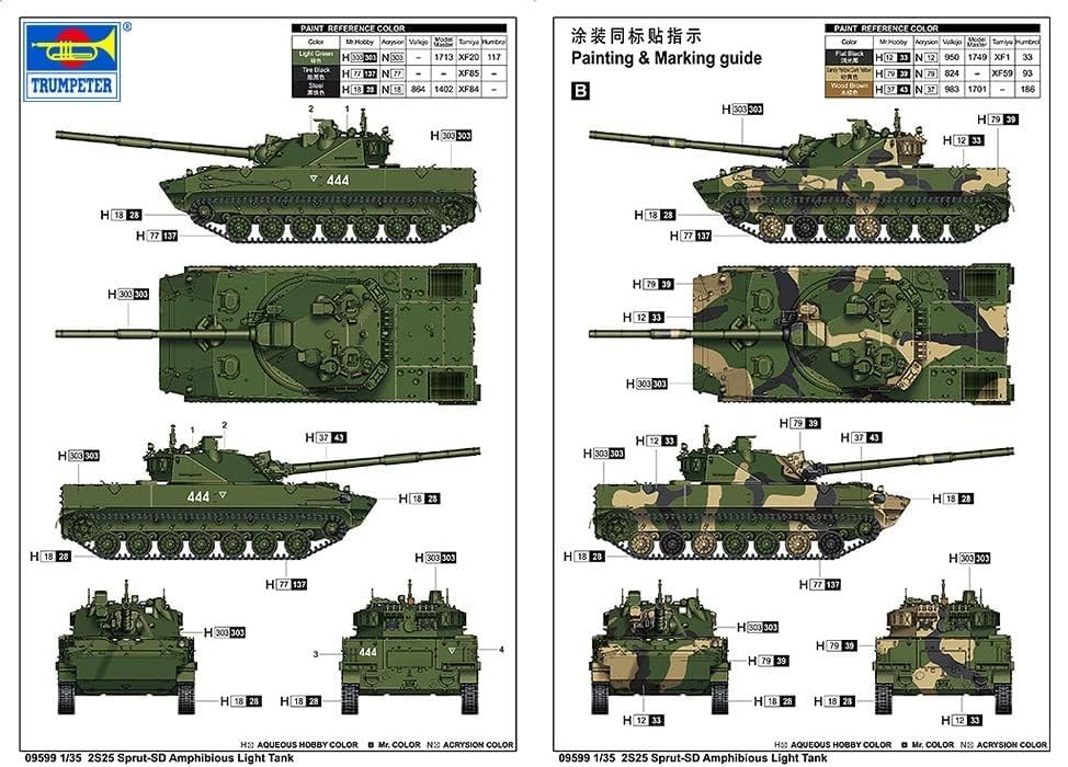 Amazon | トランペッター 1/35 2S25スプルート-SD 125mm対戦車自走砲