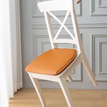 オレンジ スエード調 椅子用クッション Amazon.co.jp: クッション 椅子 クッション 低反発 座布団