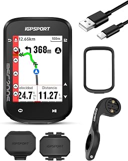 iGPSPORT BSC200S Ciclocomputer, Display da 2,4", Navigazione del Percorso | Compatibile con Radar, Rilevamento del Movimento, Ripresa del Percorso, App iGPSPORT e Strava Ciclocomputer GPS