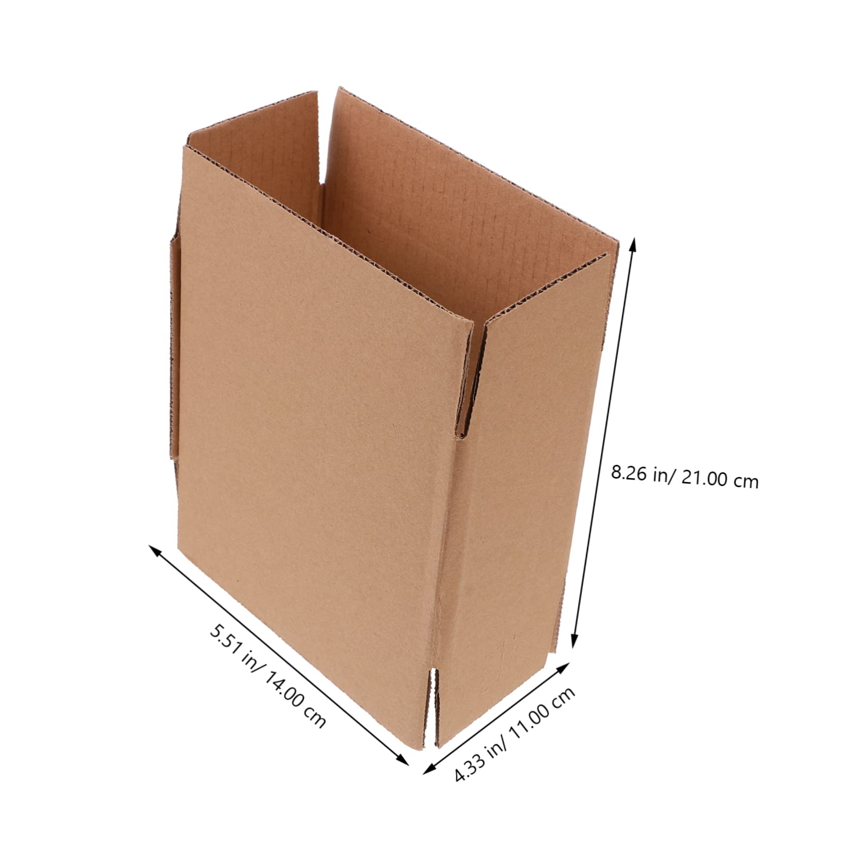 NUOBESTY Pack de 20 Cajas de Cartón Pequeñas para Envío y Embalaje, Reciclables y Reutilizables, de Papel Kraft Pared Simple, Ideales para Correo y Almacenamiento