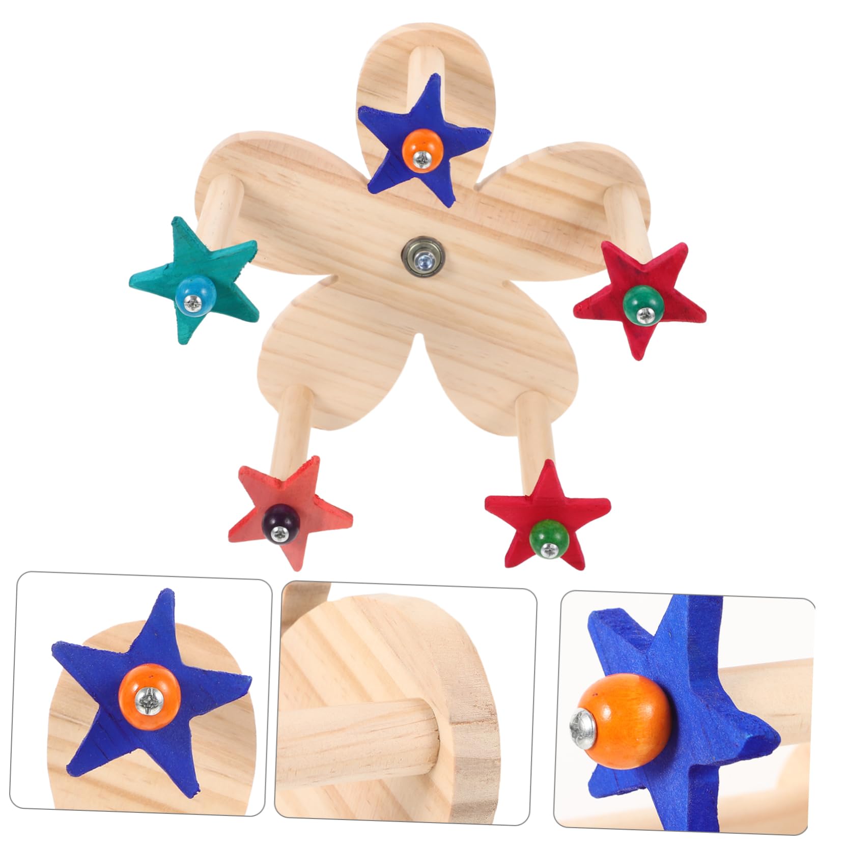 BESPORTBLE 3pièces Support De Perchoir Rotatif pour Oiseaux Jou Cage à Oiseaux Forme De Roue De Ferris Amusement Et Stabilité pour Perroquets Compagnie