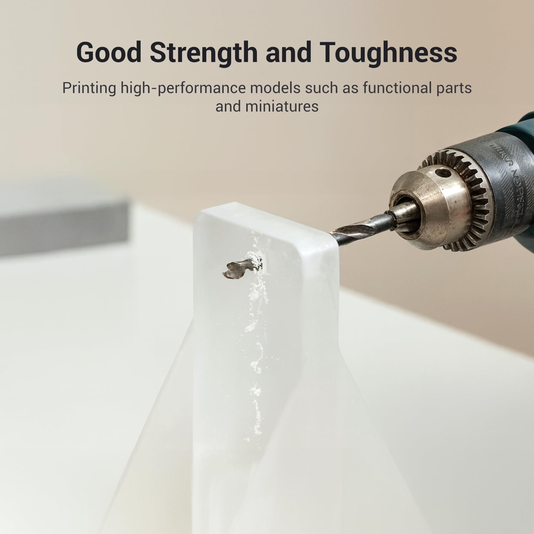 TECBEARS Resina ABS-Like para impressora 3D Gris oscuro 2KG, UV 405nm Curado Resina, Alta resistencia, fuerte tenacidad y alta precisión, Compatibilidad con LCD y DLP Impresoras 3D