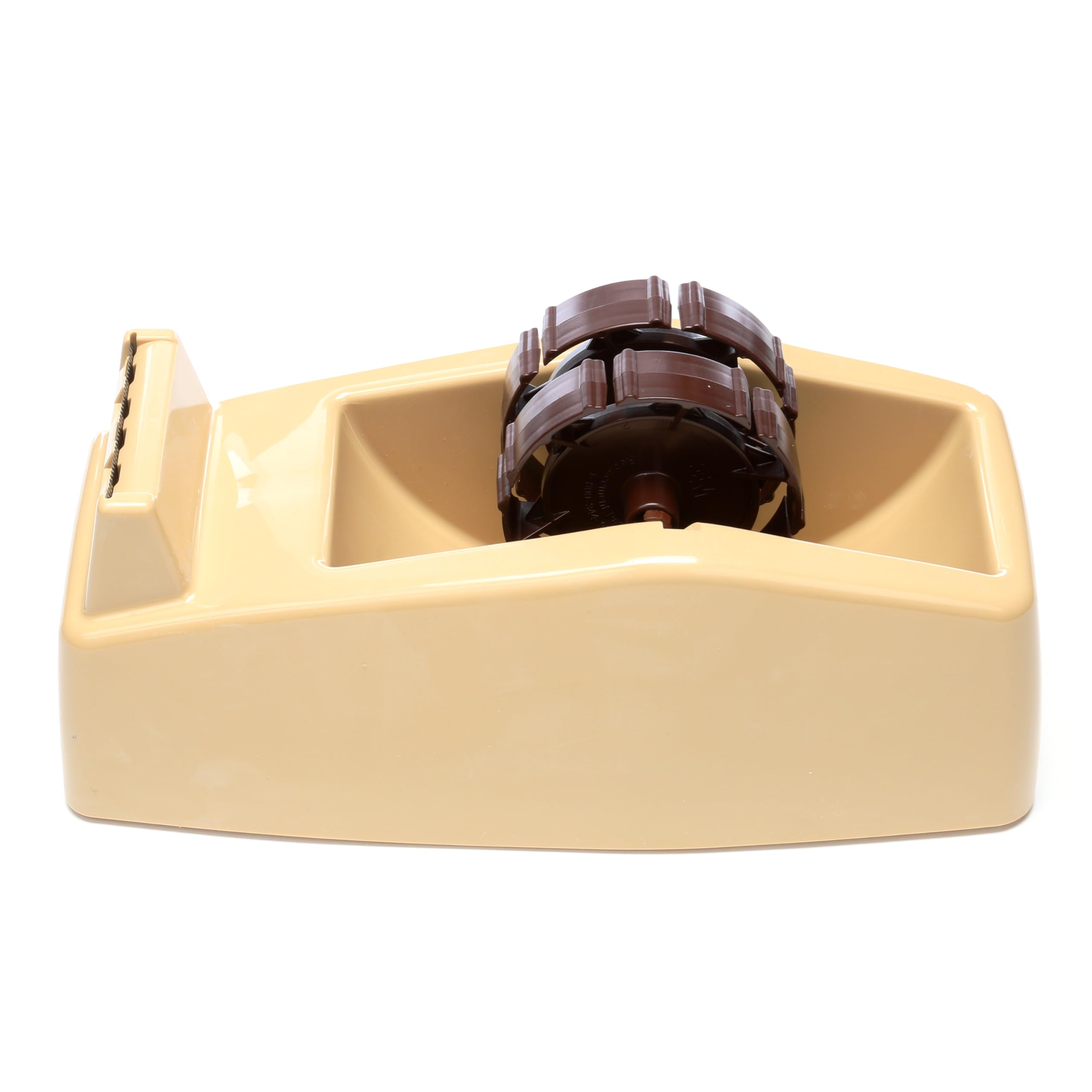Heavy-Duty 2 Roll Dispenser, Up To 2" wide, Weighted, Beige, Sold as 1 Each