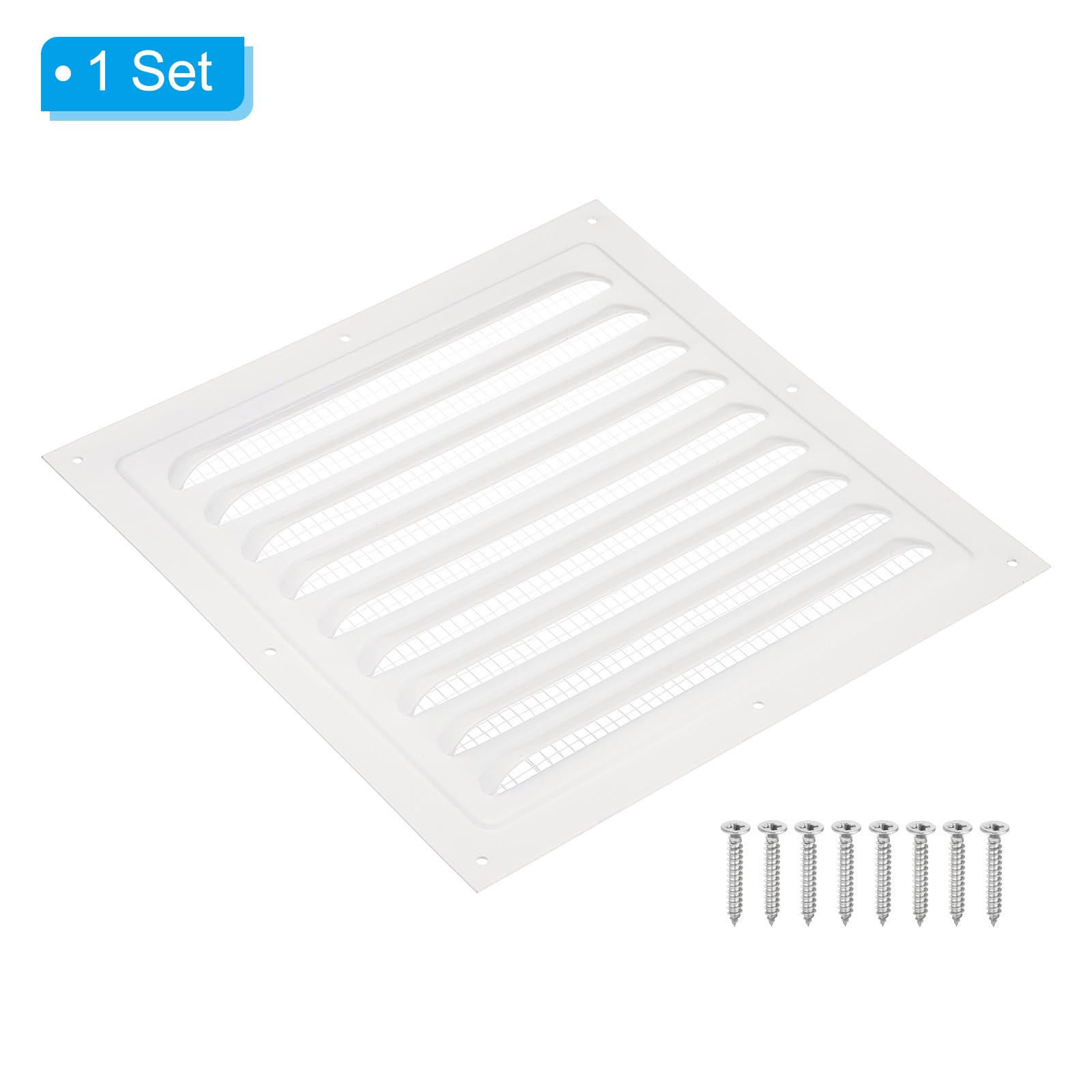 PATIKIL 8"x8" Aluminum Gable Vent - Image 3