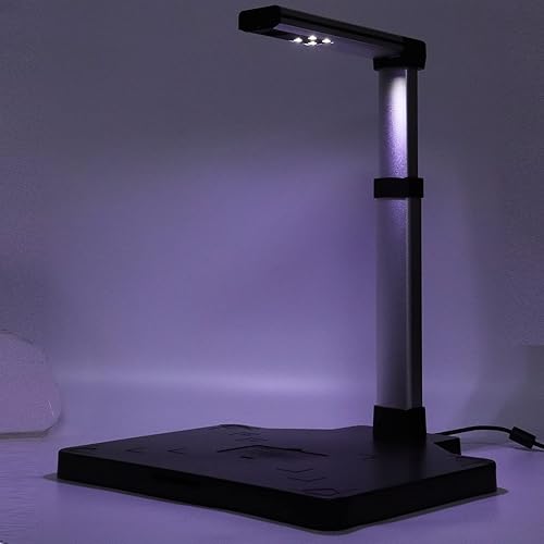Miniatura 4 de Cámara de documentos 3264x2448, escáner de documentos portátil A3 de 8 MP, escáner de cámara plegable con tecnología OCR, 4 luces LED, corrección