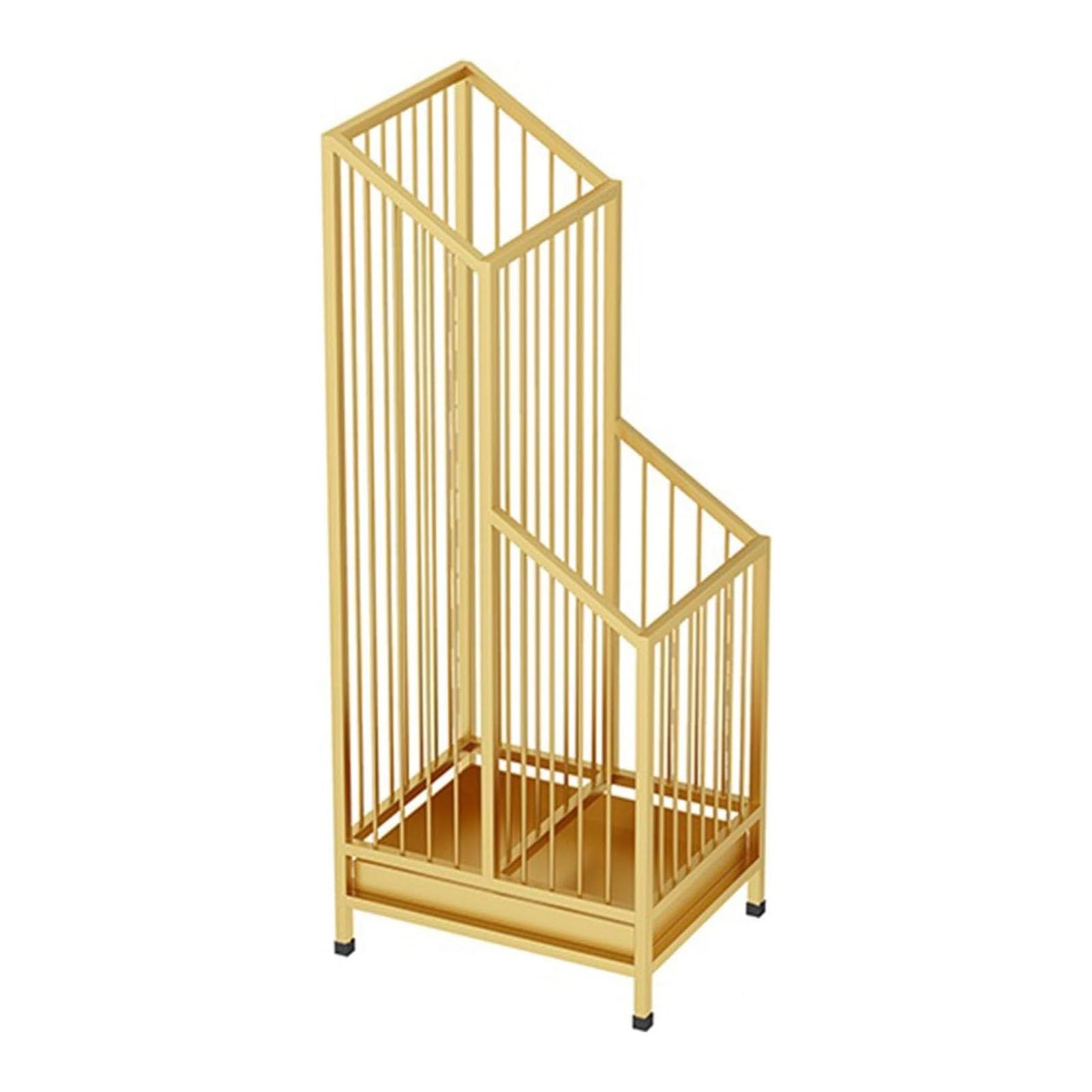 GHHVFEC Indoor Umbrella Stand, Large Capacity Metal Umbrella Holder, Standing Bin for Cane, Entrance Umbrella Storage Rack for Hotel Office