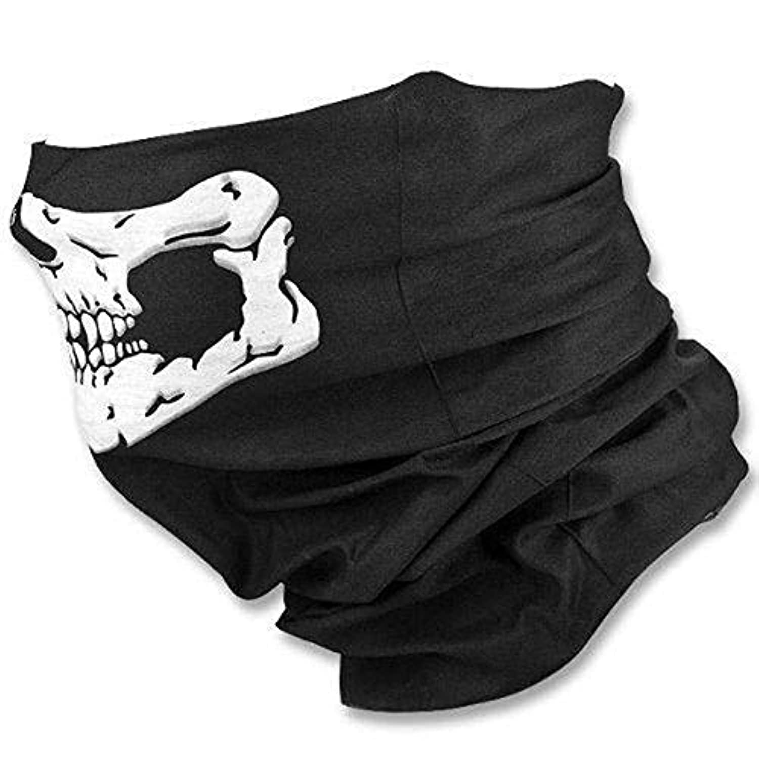 Neck Masks Scarf Skull Half Face Motorcycle Party Halloween Mask Gift Skull print Multi-Purpose Scarf/Bandana/Mask