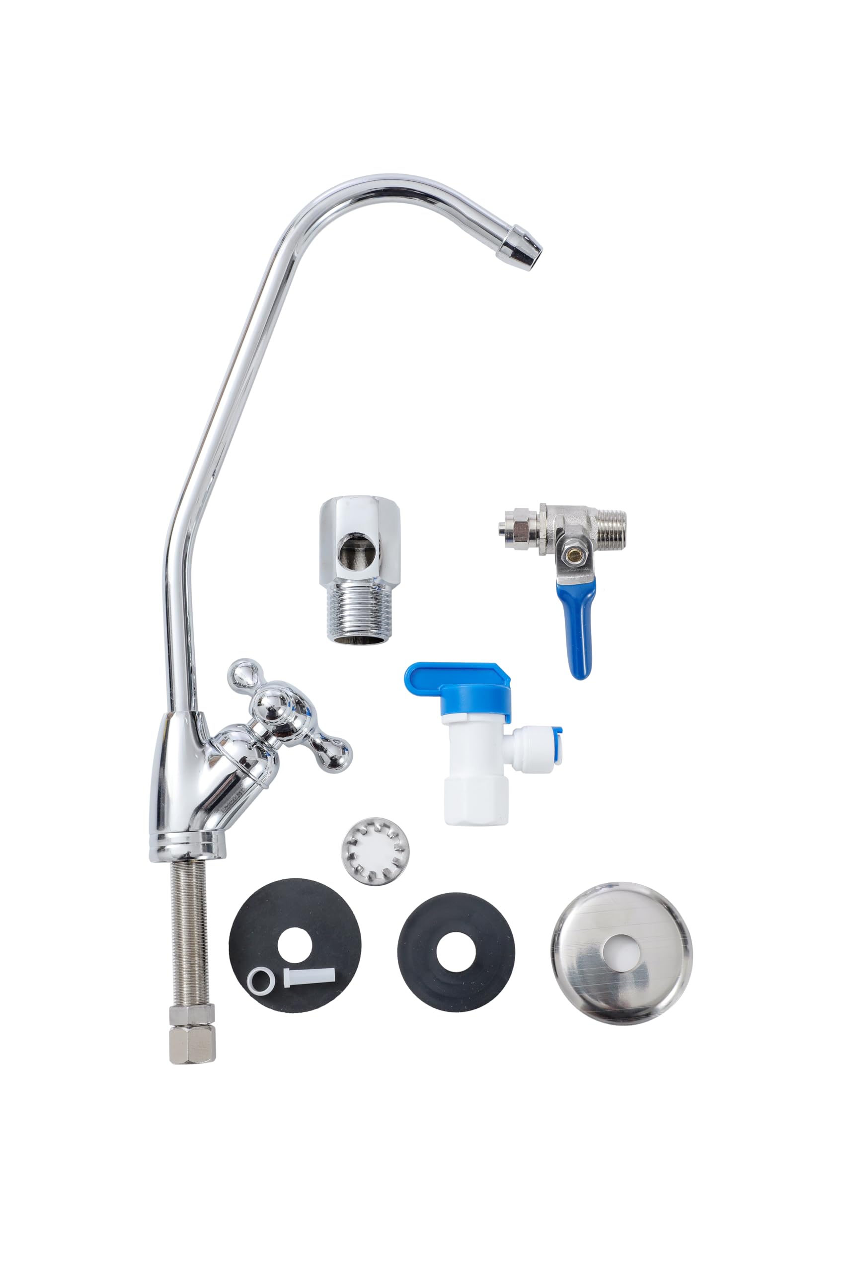 KATSU Tools Sistema de filtración de agua potable por ósmosis inversa debajo del fregadero de 5 etapas, pantalla LED, descarga automática, bomba 50GPD, modelo 150216