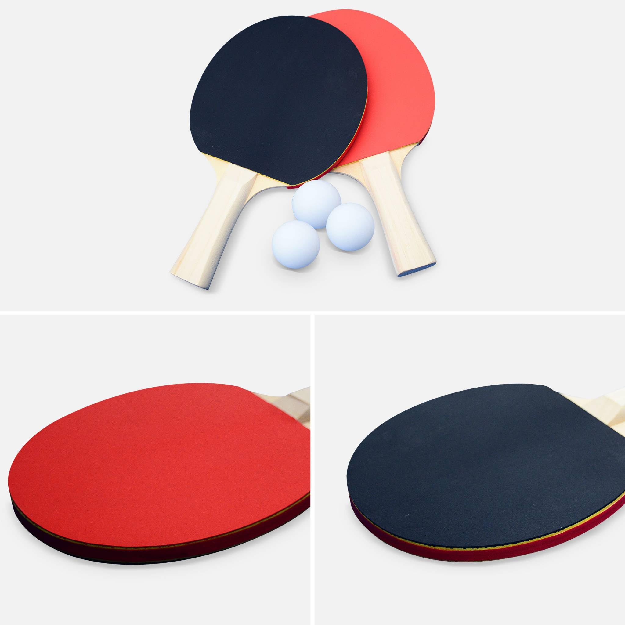 Table de ping Pong Indoor, avec 4 Raquettes et 6 balles, pour Utilisation intérieure, Sport Tennis de Table