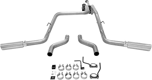 Miniatura 3 de Flowmaster 817664 sistema de escape completo 409S salida trasera y lateral doble trueno americano sonido agresivo Producto base NA