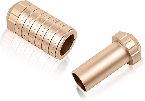 Miniatura 3 de Cryptex - Cajas de rompecabezas con código Da Vinci, Mini Cryptex Lock, aniversario, día de San Valentín, rompecabezas de cumpleaños, regalos para