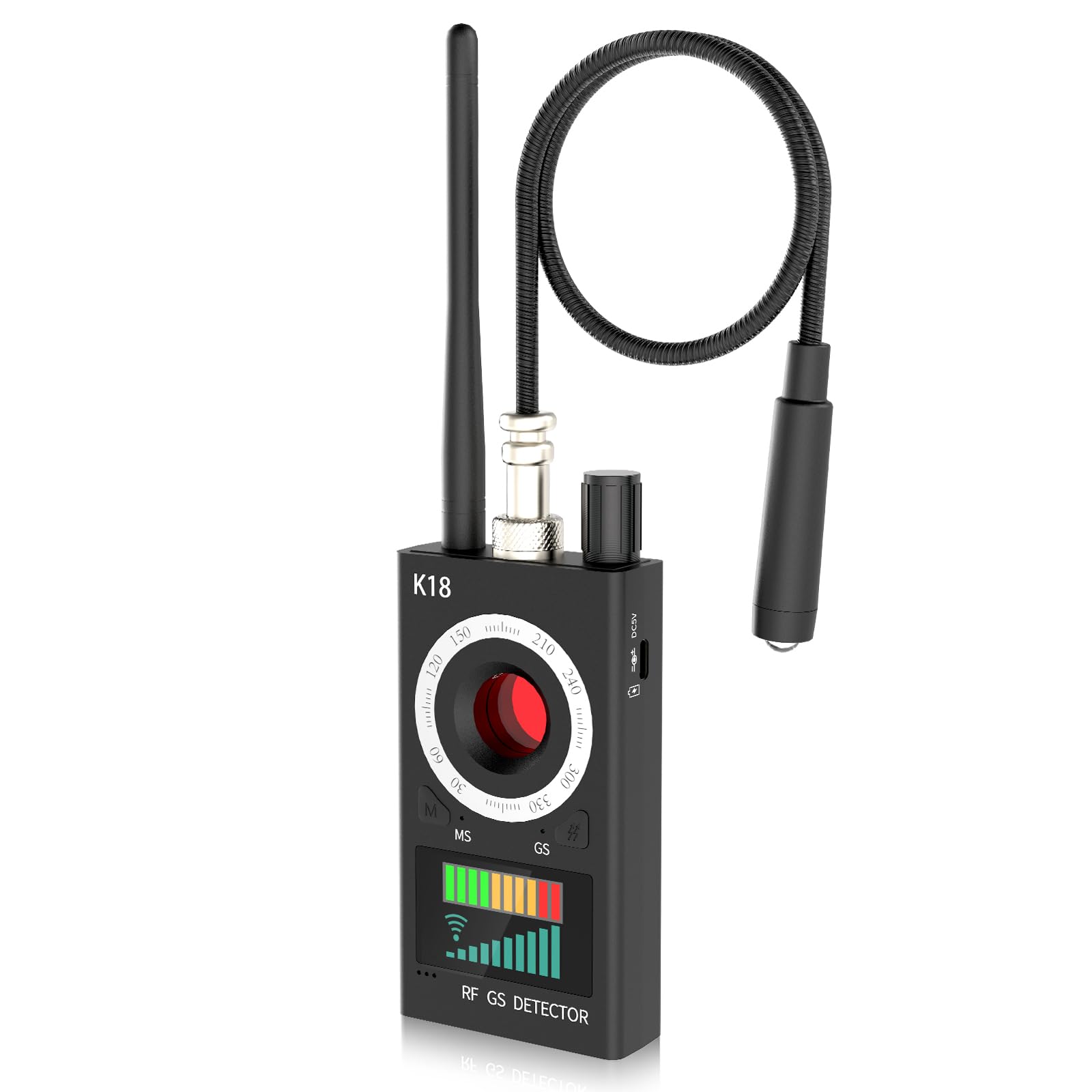 WRKLLY Hidden Camera Detectors, Anti Spy Camera Finder, GPS Tracker Detector, Hidden Devices Detector for Airbnb, Hotels, Bathroom