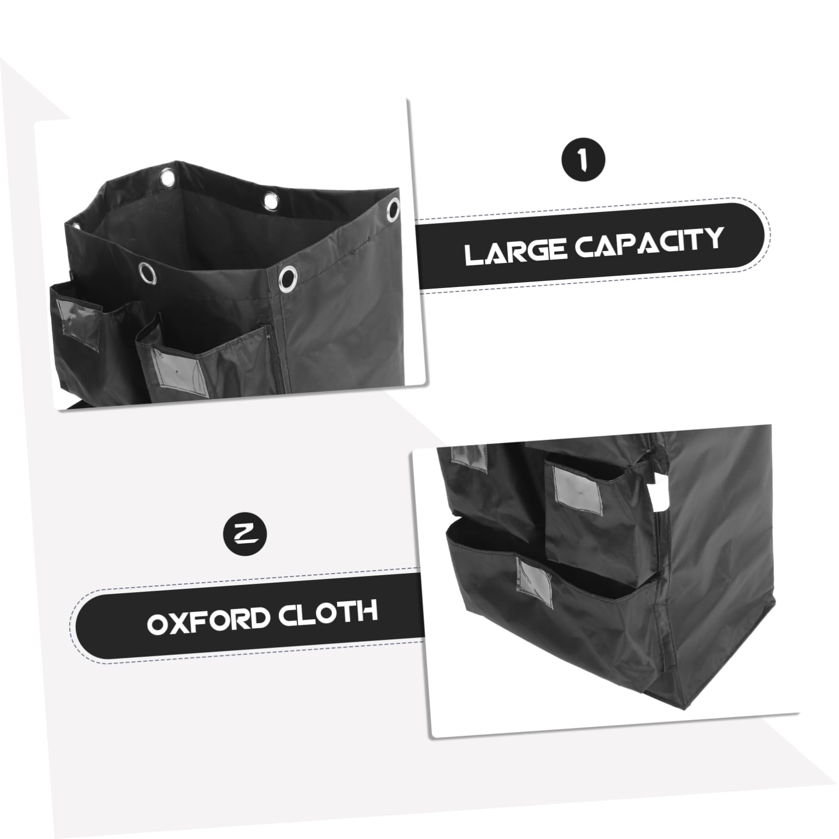 Bolsa de Reemplazo para Carrito de Limpieza de Alta Capacidad con para de Limpieza Industrial Material de Oxford Rápido y Diseño Elegante